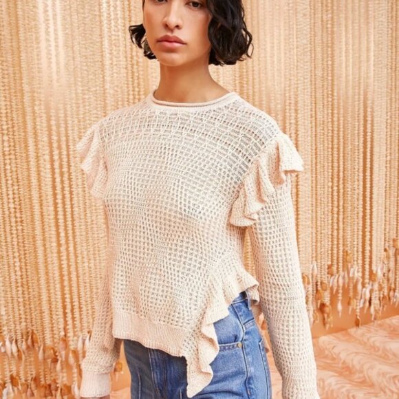 NWOT ULLA JOHNSON Ellery Pullover in Creme S $490